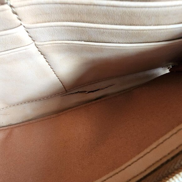 VTG Large Fossil 75082 Black Pebbled Leather Classic Style Handbag W Free Wallet - Picture 9 of 15